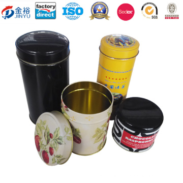 Wholesale Round Shaped Tin Box for Food Packaging Box